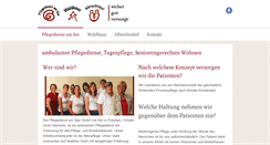 Desktop Screenshot of pflegedienst-am-see.de