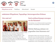 Tablet Screenshot of pflegedienst-am-see.de